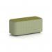 Harlestone Small Rectangular Stool In Rivet Fabric - Burnish Body Olive Top SF002708