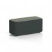 Harlestone Small Rectangular Stool In Rivet Fabric - Charcoal Body Vitreous Top SF002709