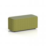 Harlestone Small Rectangular Stool In Rivet Fabric - Olive Body Burnish Top SF002711