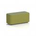 Harlestone Small Rectangular Stool In Rivet Fabric - Olive Body Burnish Top SF002711