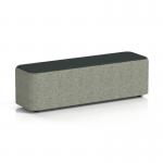 Harlestone Large Rectangular Stool In Rivet Fabric - Vitreous Body Charcoal Top SF002785