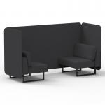 Brixworth 2 Seater Bench Booth With Black Legs In X2 Fabric - Arithmetic Panels And Sofa SF003310