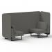 Brixworth 2 Seater Bench Booth With Black Legs In X2 Fabric - Number Panels And Sofa SF003313