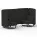 Brixworth 2 Seater Bench Booth With Black Legs In Synergy Fabric - Mix Panels And Sofa SF003324
