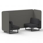 Brixworth 2 Seater Bench Booth With Black Legs In X2 Fabric - Number Panels And Arithmetic Sofa SF003343
