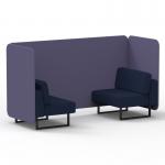 Brixworth 2 Seater Bench Booth With Black Legs In Synergy Fabric - Order Panels And Alike Sofa SF003355