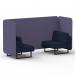 Brixworth 2 Seater Bench Booth With Black Legs In Synergy Fabric - Order Panels And Alike Sofa SF003355