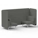 Brixworth 2 Seater Bench Booth With White Legs In X2 Fabric - Number Panels And Sofa SF003553
