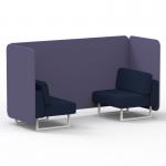 Brixworth 2 Seater Bench Booth With White Legs In Synergy Fabric - Order Panels And Alike Sofa SF003595