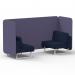 Brixworth 2 Seater Bench Booth With White Legs In Synergy Fabric - Order Panels And Alike Sofa SF003595