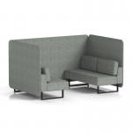 Brixworth 4 Seater Bench Booth With Black Legs In Rivet Fabric - Prime Panels And Sofa SF003788