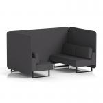 Brixworth 4 Seater Bench Booth With Black Legs In X2 Fabric - Arithmetic Panels And Sofa SF003790