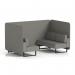 Brixworth 4 Seater Bench Booth With Black Legs In X2 Fabric - Number Panels And Sofa SF003793