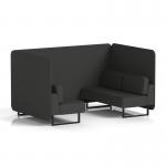 Brixworth 4 Seater Bench Booth With Black Legs In Synergy Fabric - Mix Panels And Sofa SF003804