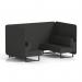 Brixworth 4 Seater Bench Booth With Black Legs In Synergy Fabric - Mix Panels And Sofa SF003804
