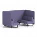 Brixworth 4 Seater Bench Booth With Black Legs In Synergy Fabric - Order Panels And Sofa SF003805