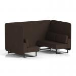 Brixworth 4 Seater Bench Booth With Black Legs In Synergy Fabric - Wed Panels And Sofa SF003807