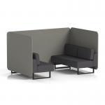 Brixworth 4 Seater Bench Booth With Black Legs In X2 Fabric - Number Panels And Arithmetic Sofa SF003823