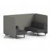 Brixworth 4 Seater Bench Booth With Black Legs In X2 Fabric - Number Panels And Arithmetic Sofa SF003823