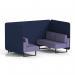 Brixworth 4 Seater Bench Booth With Black Legs In Synergy Fabric - Alike Panels And Order Sofa SF003833