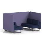 Brixworth 4 Seater Bench Booth With Black Legs In Synergy Fabric - Order Panels And Alike Sofa SF003835