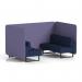 Brixworth 4 Seater Bench Booth With Black Legs In Synergy Fabric - Order Panels And Alike Sofa SF003835