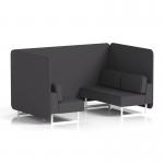 Brixworth 4 Seater Bench Booth With White Legs In X2 Fabric - Arithmetic Panels And Sofa SF004030