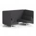 Brixworth 4 Seater Bench Booth With White Legs In X2 Fabric - Arithmetic Panels And Sofa SF004030