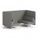 Brixworth 4 Seater Bench Booth With White Legs In X2 Fabric - Number Panels And Sofa SF004033