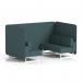 Brixworth 4 Seater Bench Booth With White Legs In X2 Fabric - Polygon Panels And Sofa SF004034