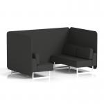 Brixworth 4 Seater Bench Booth With White Legs In Synergy Fabric - Mix Panels And Sofa SF004044