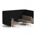 Brixworth 4 Seater Bench Booth With White Legs In X2 Fabric - Diameter Panels And Theory Sofa SF004062