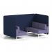 Brixworth 4 Seater Bench Booth With White Legs In Synergy Fabric - Alike Panels And Order Sofa SF004073