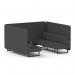 Brixworth 6 Seater Bench Booth With Black Legs In X2 Fabric - Arithmetic Panels And Sofa SF004270