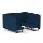 Brixworth 6 Seater Bench Booth With Black Legs In X2 Fabric - Calculus Panels And Sofa SF004271
