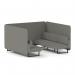 Brixworth 6 Seater Bench Booth With Black Legs In X2 Fabric - Number Panels And Sofa SF004273