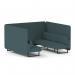 Brixworth 6 Seater Bench Booth With Black Legs In X2 Fabric - Polygon Panels And Sofa SF004274