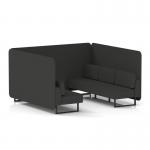 Brixworth 6 Seater Bench Booth With Black Legs In Synergy Fabric - Mix Panels And Sofa SF004284