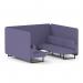 Brixworth 6 Seater Bench Booth With Black Legs In Synergy Fabric - Order Panels And Sofa SF004285