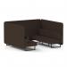 Brixworth 6 Seater Bench Booth With Black Legs In Synergy Fabric - Wed Panels And Sofa SF004287
