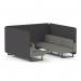 Brixworth 6 Seater Bench Booth With Black Legs In X2 Fabric - Arithmetic Panels And Number Sofa SF004300