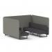 Brixworth 6 Seater Bench Booth With Black Legs In X2 Fabric - Number Panels And Arithmetic Sofa SF004303