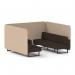 Brixworth 6 Seater Bench Booth With Black Legs In Synergy Fabric - Affix Panels And Wed Sofa SF004312