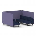 Brixworth 6 Seater Bench Booth With Black Legs In Synergy Fabric - Order Panels And Alike Sofa SF004315
