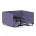 Brixworth 6 Seater Bench Booth With Black Legs And Black Table With Black Leg In Synergy Fabric - Order Panels And Sofa SF004345
