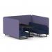 Brixworth 6 Seater Bench Booth With Black Legs And Black Table With Black Leg In Synergy Fabric - Order Panels And Alike Sofa SF004375