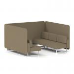Brixworth 6 Seater Bench Booth With White Legs In Main Line Flax Fabric - Bank Panels And Sofa SF004516