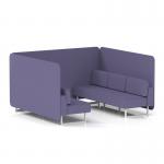 Brixworth 6 Seater Bench Booth With White Legs In Synergy Fabric - Order Panels And Sofa SF004525
