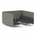 Brixworth 6 Seater Bench Booth With White Legs In X2 Fabric - Number Panels And Arithmetic Sofa SF004543