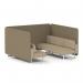 Brixworth 6 Seater Bench Booth With White Legs In Main Line Flax Fabric - Bank Panels And Upminster Sofa SF004546